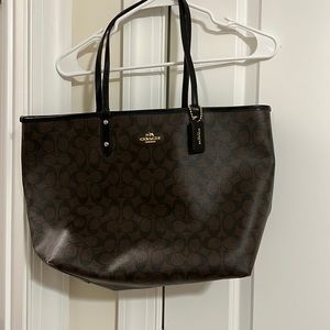Coach reversible tote bag